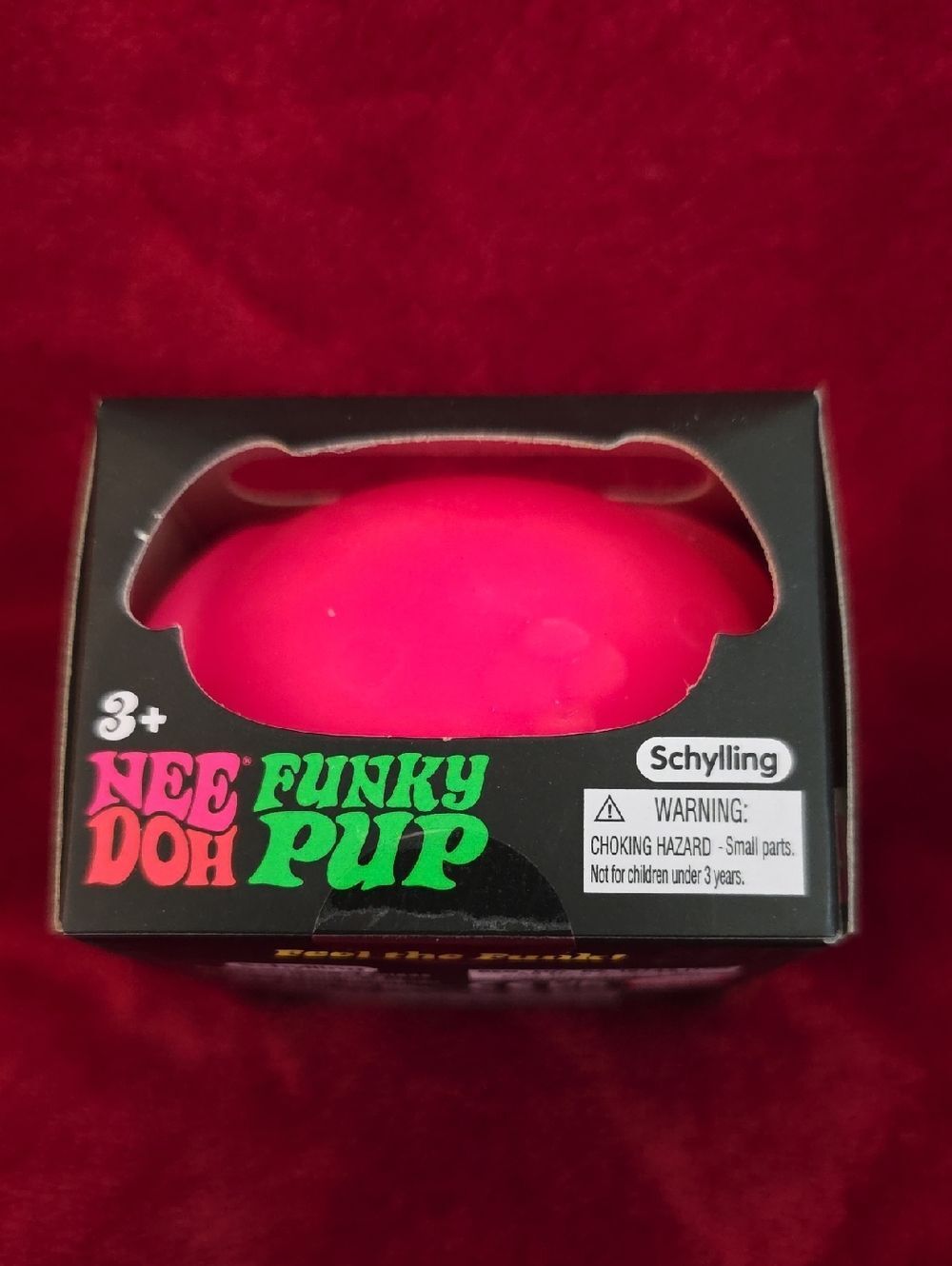Schylling NeeDoh Funky Pup Squeeze Toy - Hot Pink